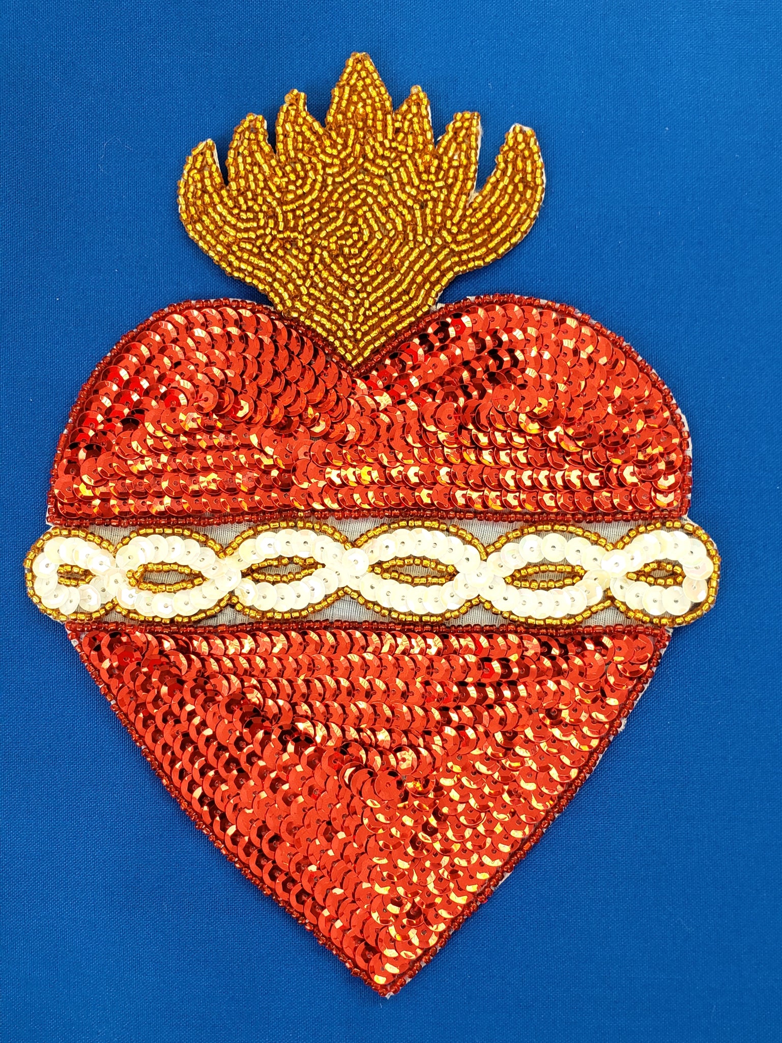 MILAGRO SACRED HEART SAGRADO CORAZON  APPLIQUE PATCH