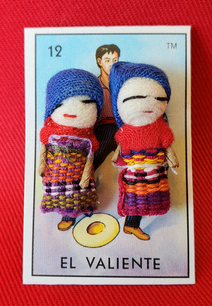 GUATEMALAN WORRY DOLL QUITAPENAS POST EARRINGS