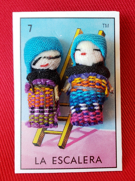 GUATEMALAN WORRY DOLL QUITAPENAS POST EARRINGS