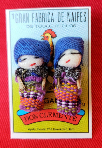GUATEMALAN WORRY DOLL QUITAPENAS POST EARRINGS