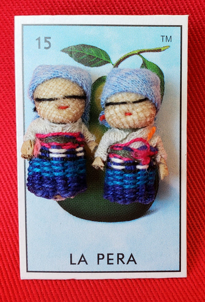 GUATEMALAN WORRY DOLL QUITAPENAS POST EARRINGS