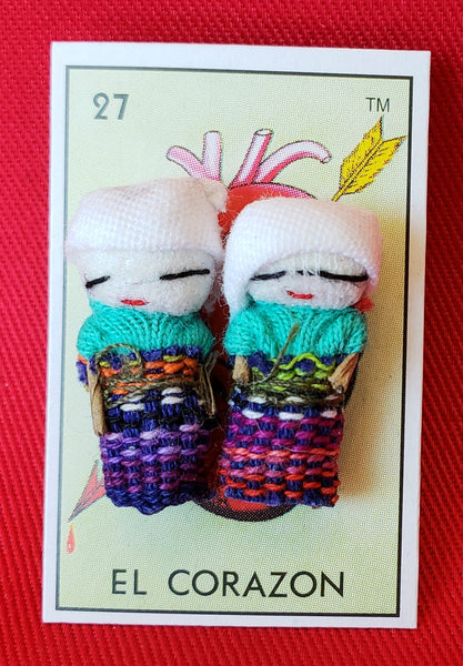 GUATEMALAN WORRY DOLL QUITAPENAS POST EARRINGS