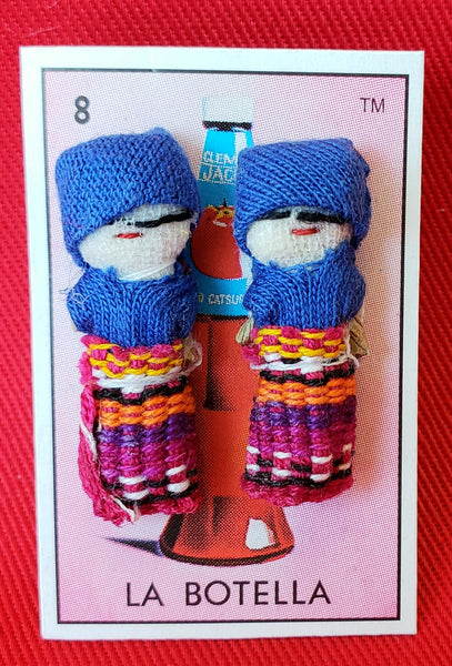 GUATEMALAN WORRY DOLL QUITAPENAS POST EARRINGS