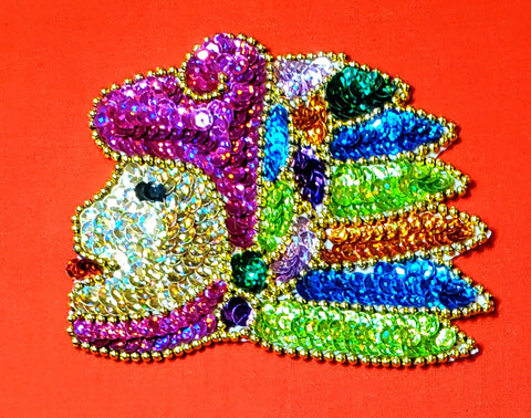 MEXICAN AZTEC WARRIOR GUERRERO DESIGN APPLIQUE PATCH