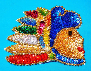 MEXICAN AZTEC WARRIOR GUERRERO DESIGN APPLIQUE PATCH