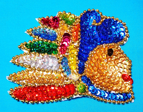 MEXICAN AZTEC WARRIOR GUERRERO DESIGN APPLIQUE PATCH