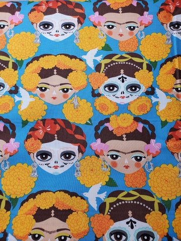 ALEXANDER HENRY RECUERDAME - #8917A - BLUE -100% COTTON FABRIC
