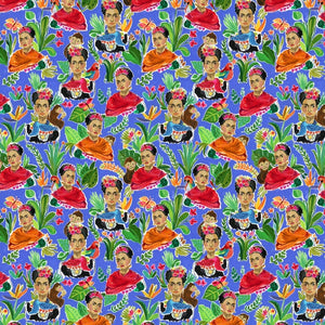 DEAR STELLA FABRIC-VIVA MEXICO DAW #1508-MULTI-FRIDA KAHLO-BY THE YARD-100% COTTON