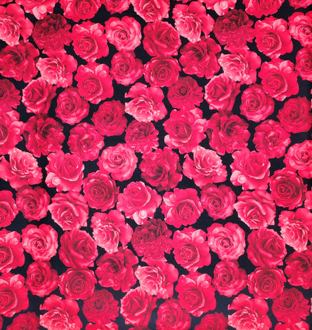 TIMELESS TREASURES FABRIC - ROSE-C4129 - BY THE YARD- 100% COTTON
