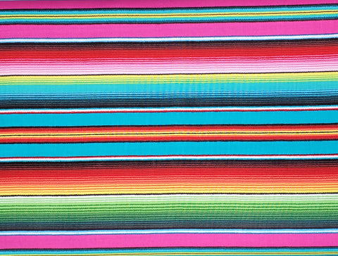 E STUDIO - FIESTA #263 FUSCHIA SERAPE STRIPE FABRIC - BY THE YARD- 100% COTTON