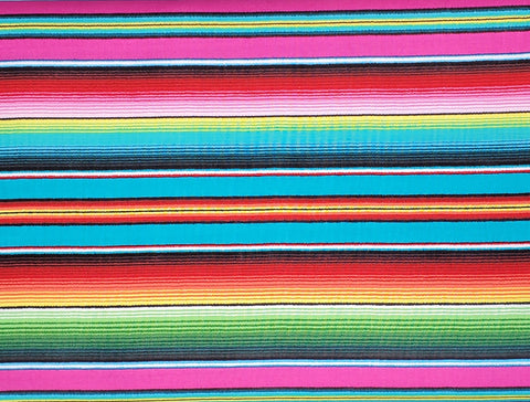 E STUDIO - FIESTA #263 FUSCHIA SERAPE STRIPE FABRIC - BY THE YARD- 100% COTTON