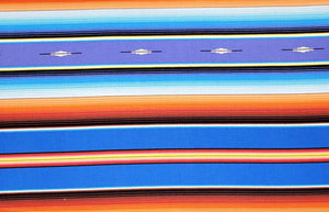 E STUDIO - FIESTA #545 ROYAL SERAPE STRIPE - FABRIC BY THE YARD - 100% COTTON
